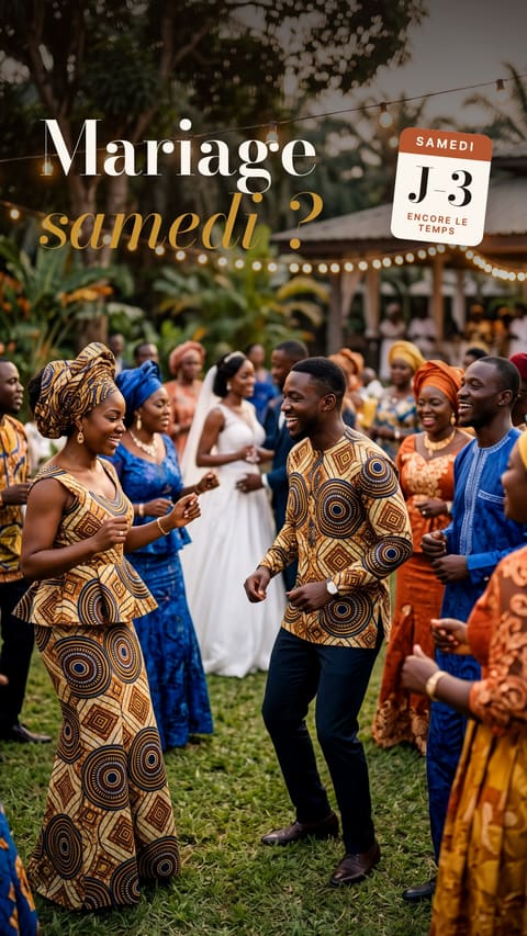 Version B : « Mariage samedi ? »